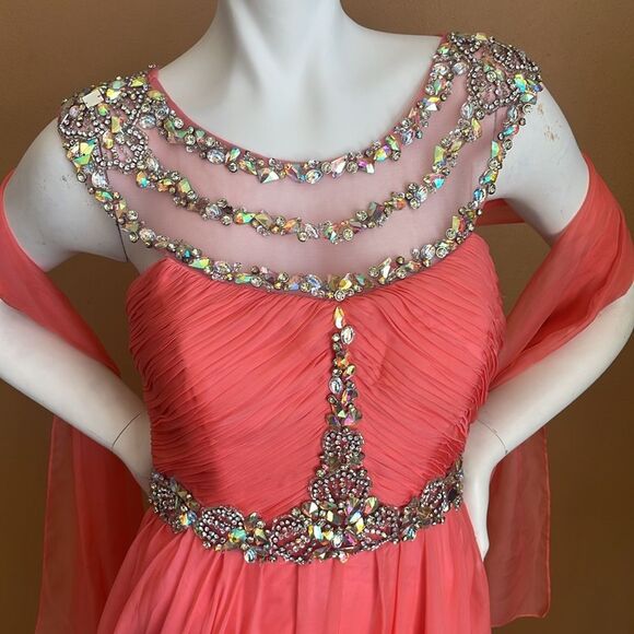 NWT Cinderella Sleeveless Round Neck A-Line Dress Size 8 - Picture 4 of 15